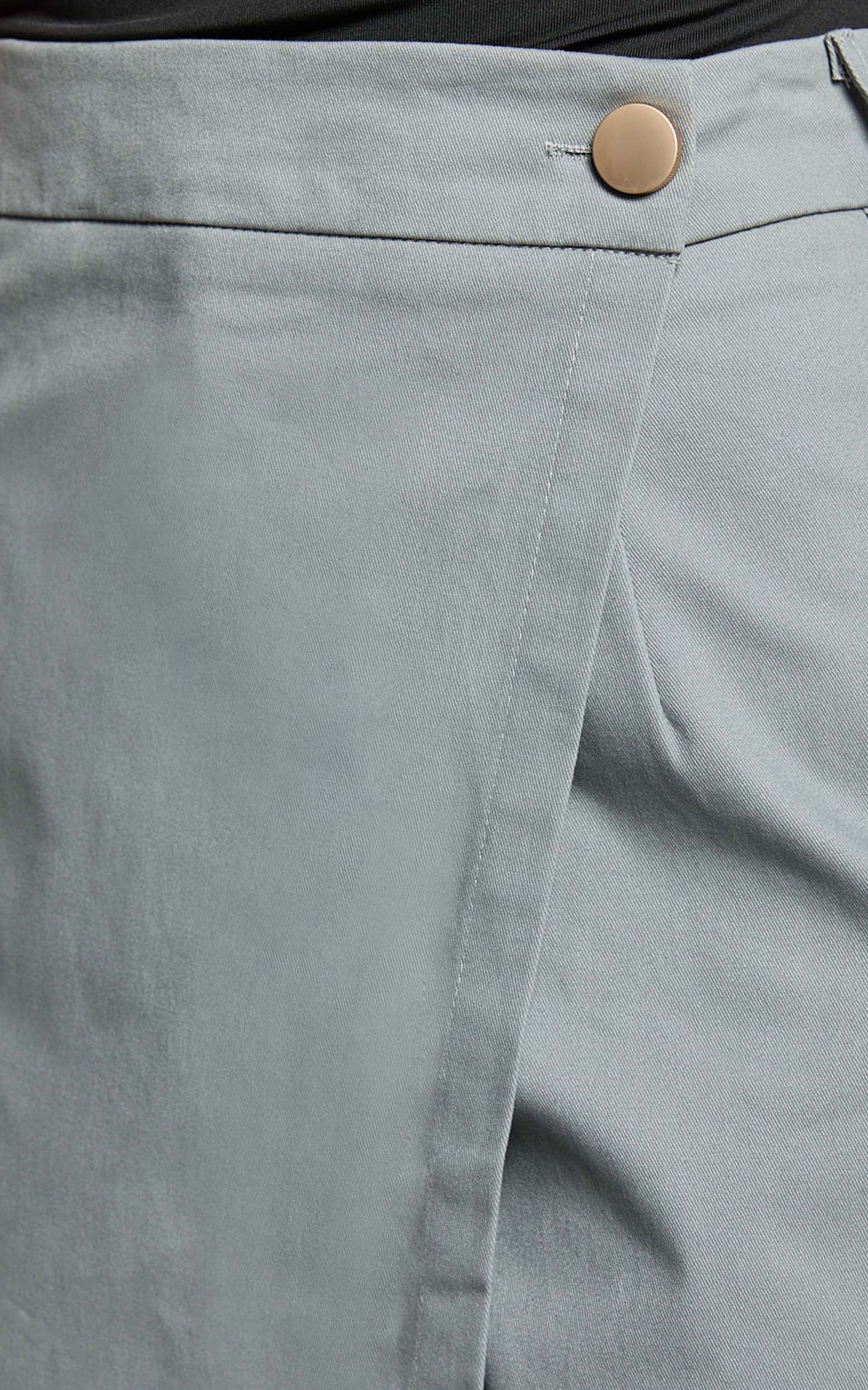 Gerry Skort - Twill Wrap Front Skort in Slate