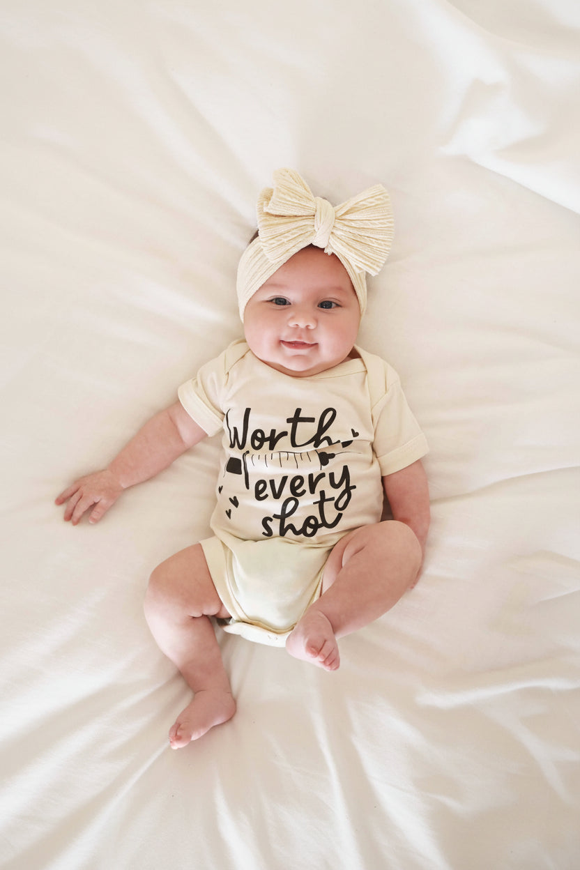 Worth Every Shot Graphic Bodysuit | Natural