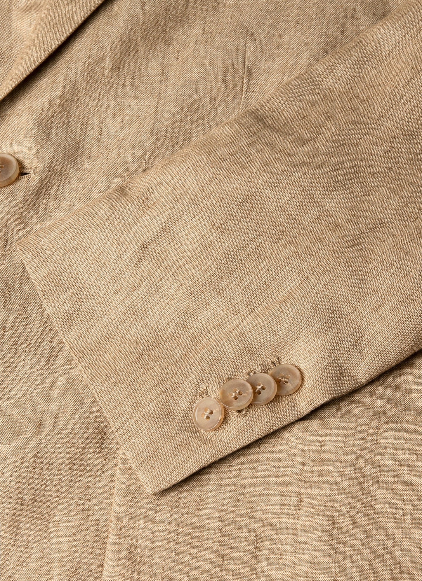 Mens Linen Blazer In Dune Melange Mjac7186 Brga