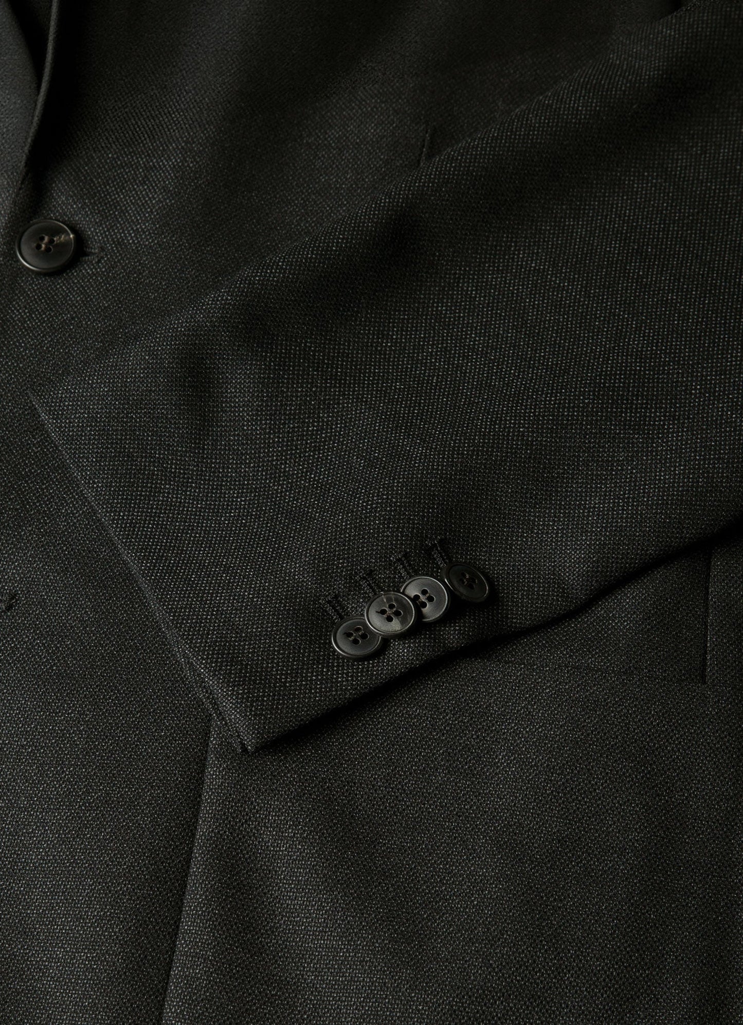 Mens Lightweight Travel Wool Blazer In Dark Charcoal Melange Mjac7197 Gybg