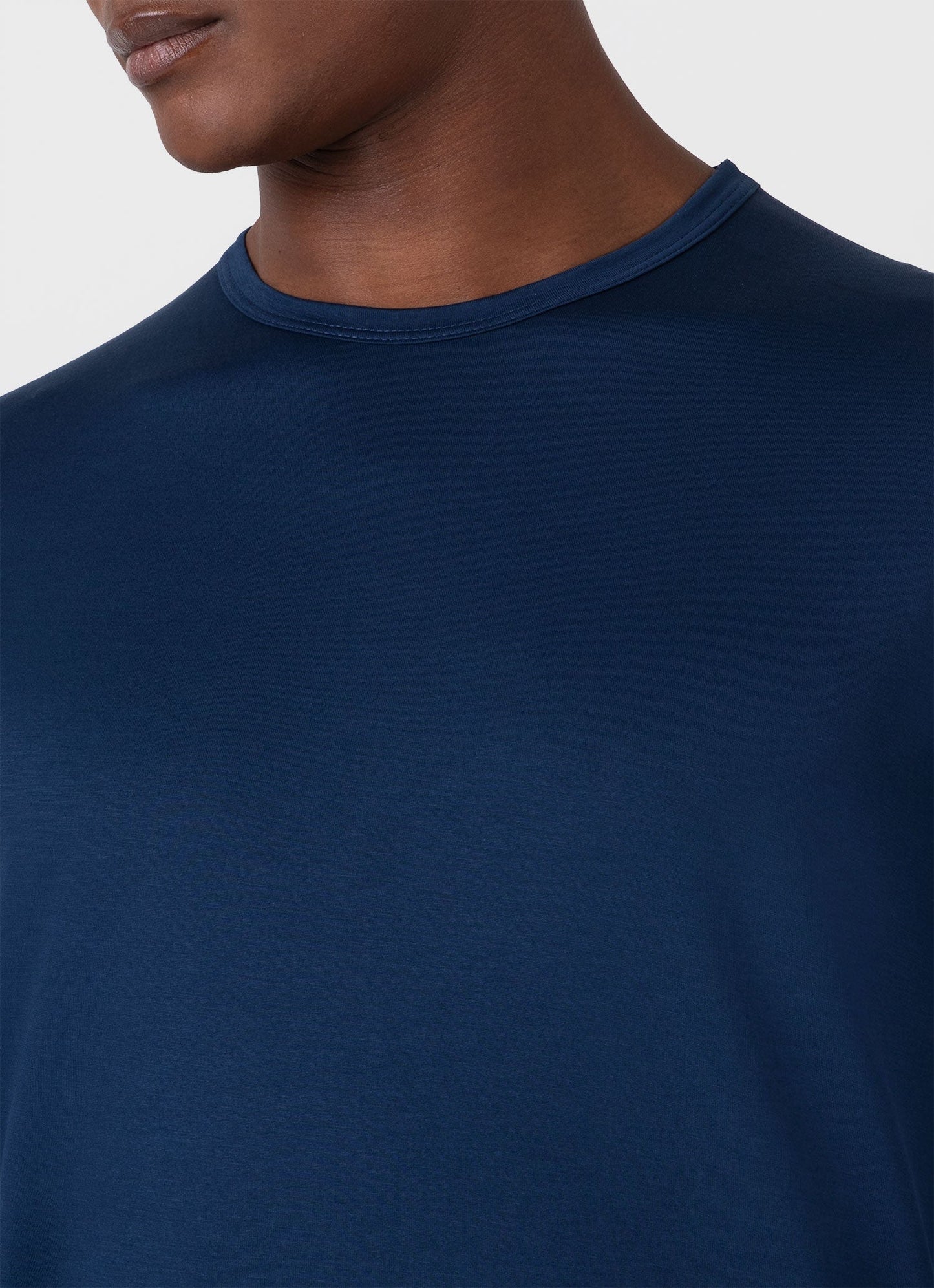 Mens Classic Long Sleeve Tshirt In Naval Blue Mtsh0003 Buvm