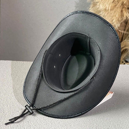 Cowboy Cracked Bull Head Retro Knight Hat