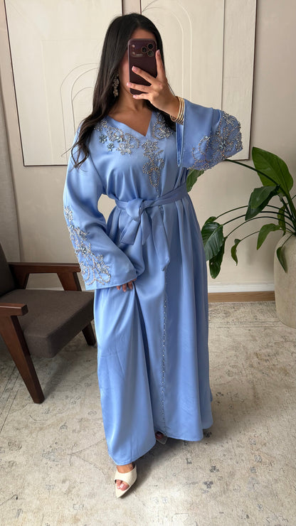 Robe Strass Yumine I Bleu