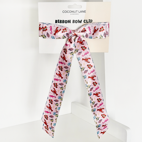 Ribbon Bow Clip - Cococabana