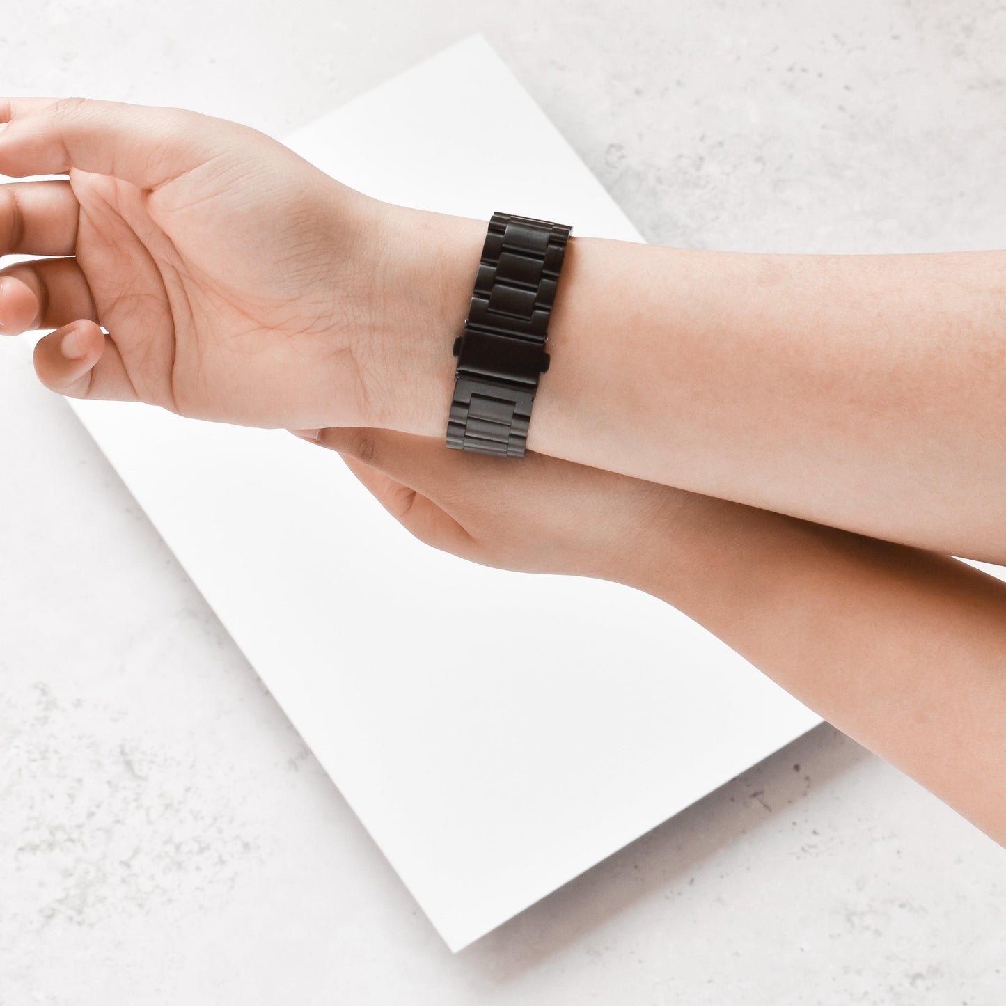 Fitbit Strap - Stainless Steel - Black