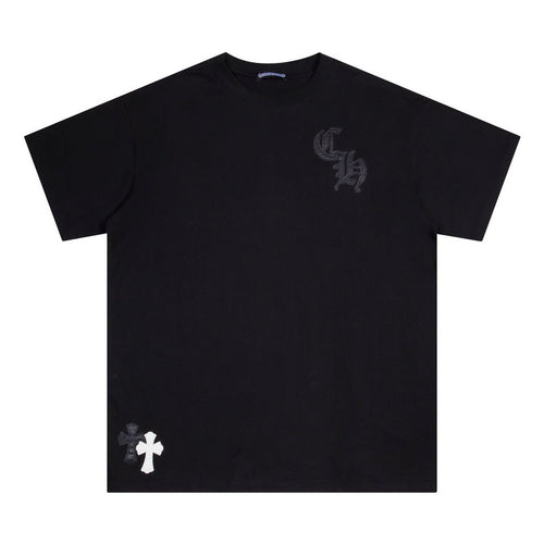 Chrome Heart T Shirts Croix Printed Short Sleeve T-Shirt Loose