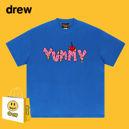Drew T-shirts Short Sleeve English Printed T-shirt