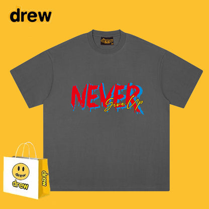 Drew T-shirts Printed Smiley T-shirt Loose