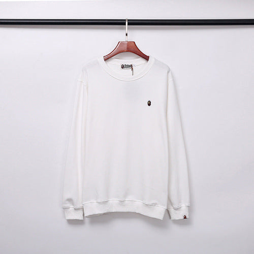 Bathing Ape Fall/Winter Male and Female Couples Wear Crew Neck Pullover Sweatshirt