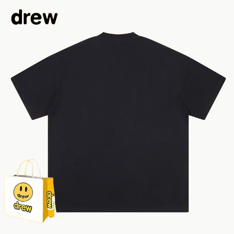 Drew T-shirts Printed Smiley T-shirt Loose
