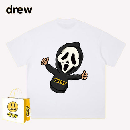 Drew T-shirts Short-Sleeved Clothes Smiley Face Short Sleeve round Neck