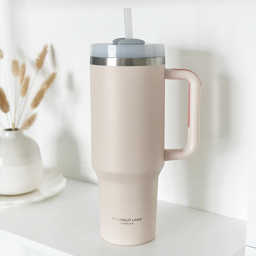 Stainless Steel Tumbler - Marshmallow Pink
