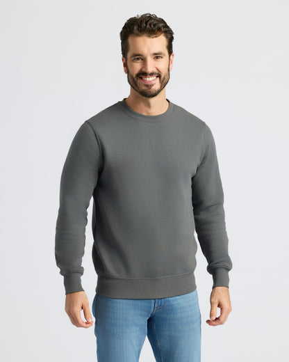 Carbon Fleece French Terry Pullover Crew Neck