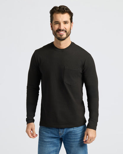 Staple Heavyweight Long Sleeve Pocket Crew 4-Pack