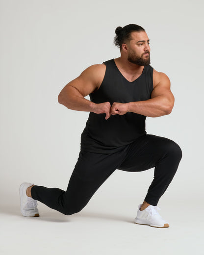 Black Sleeveless Active Mesh Tank 3-Pack