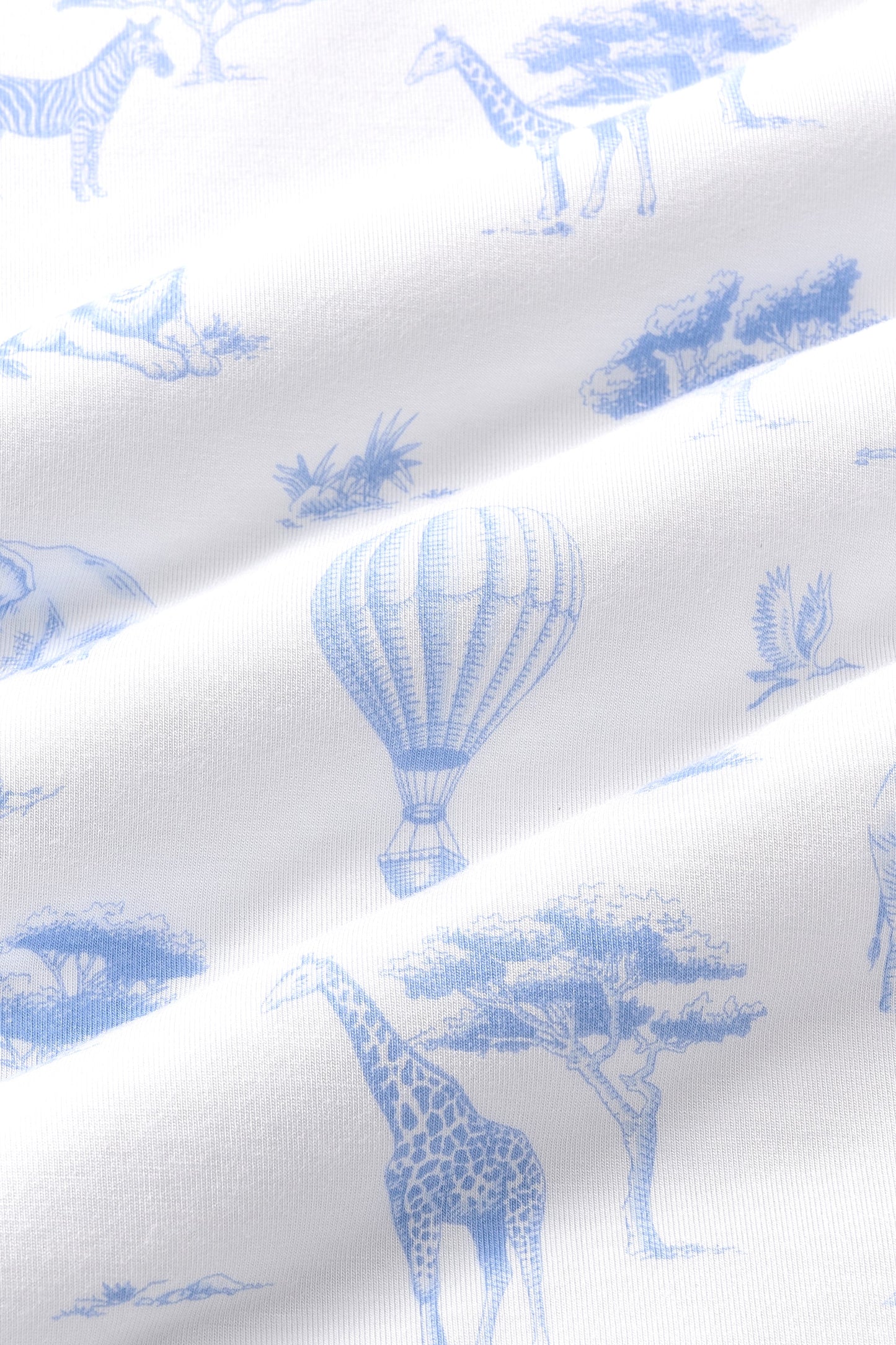 Zippered Footie in Toile Safari