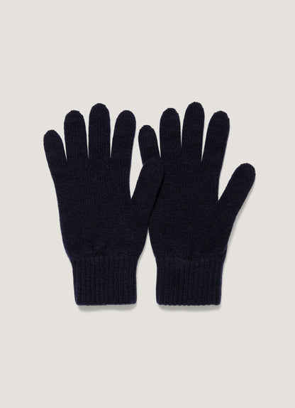 Cashmere Gloves In Navy Aglv9053 Buaa