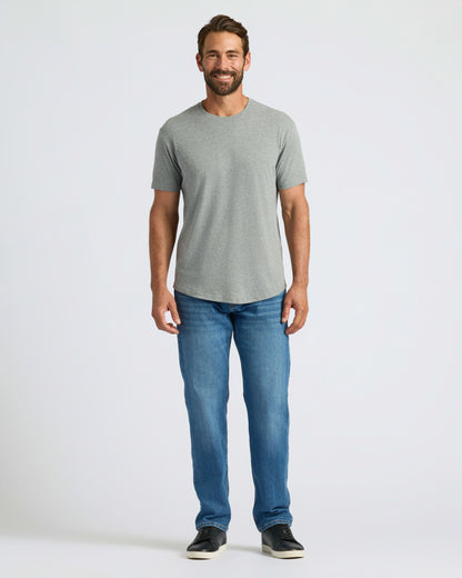 Classic Curved Hem Crew Neck 6-Pack