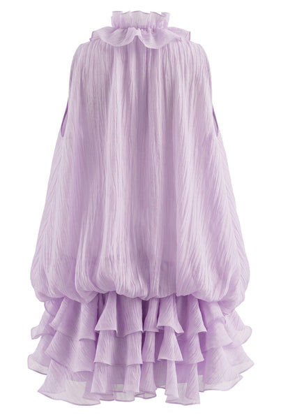 Floral Ruffle Dress Lavender
