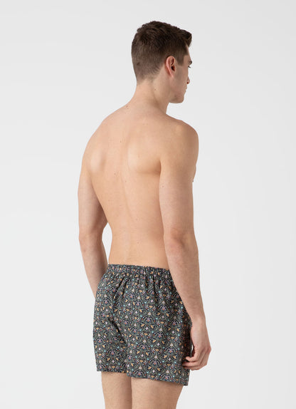 Mens Classic Boxer Shorts In Liberty Fabric In Ghost Orchid Mbox4701L Midd