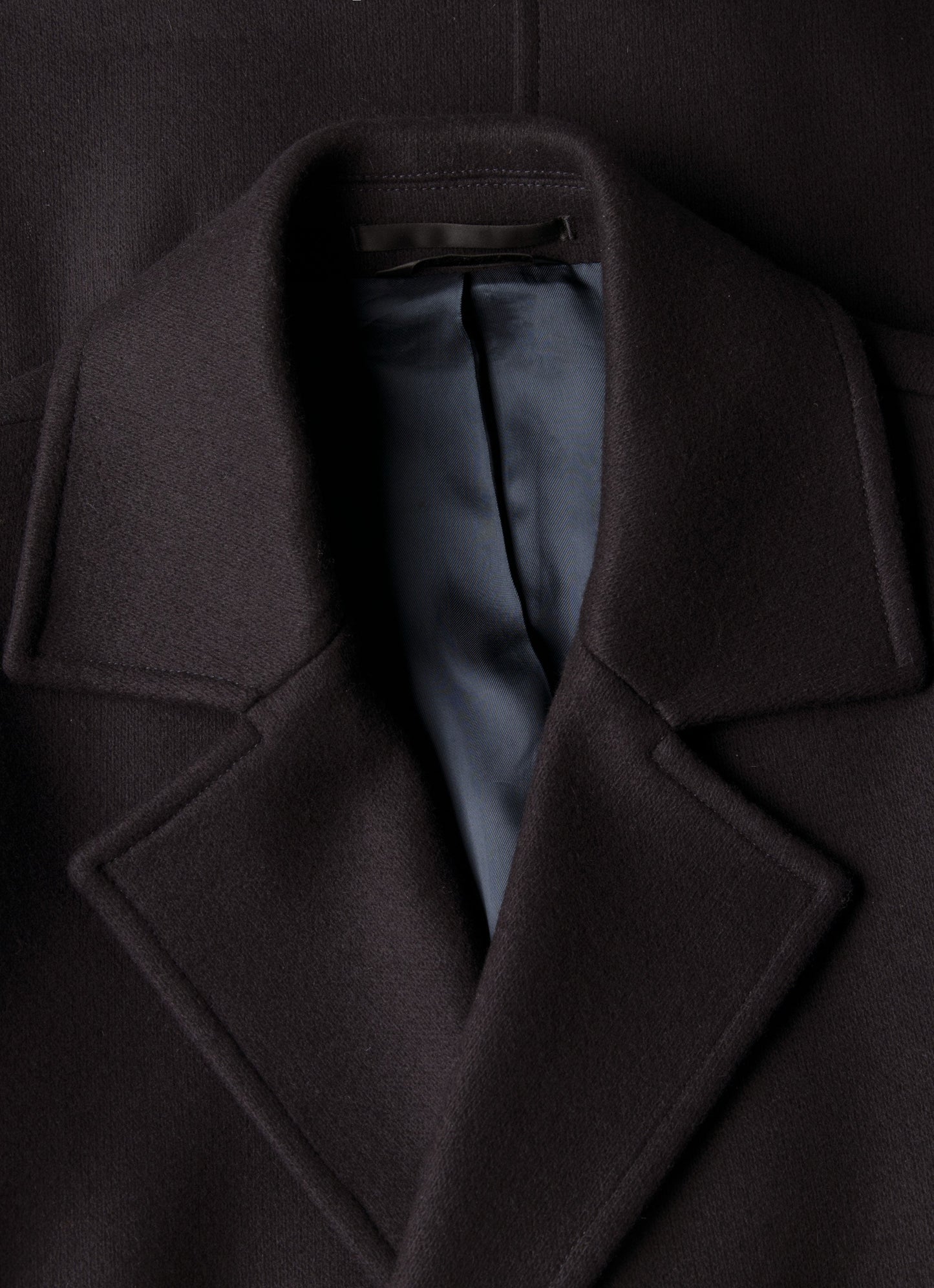 Mens Boiled Wool Pea Coat In Navy Mcoa7335 Buaa