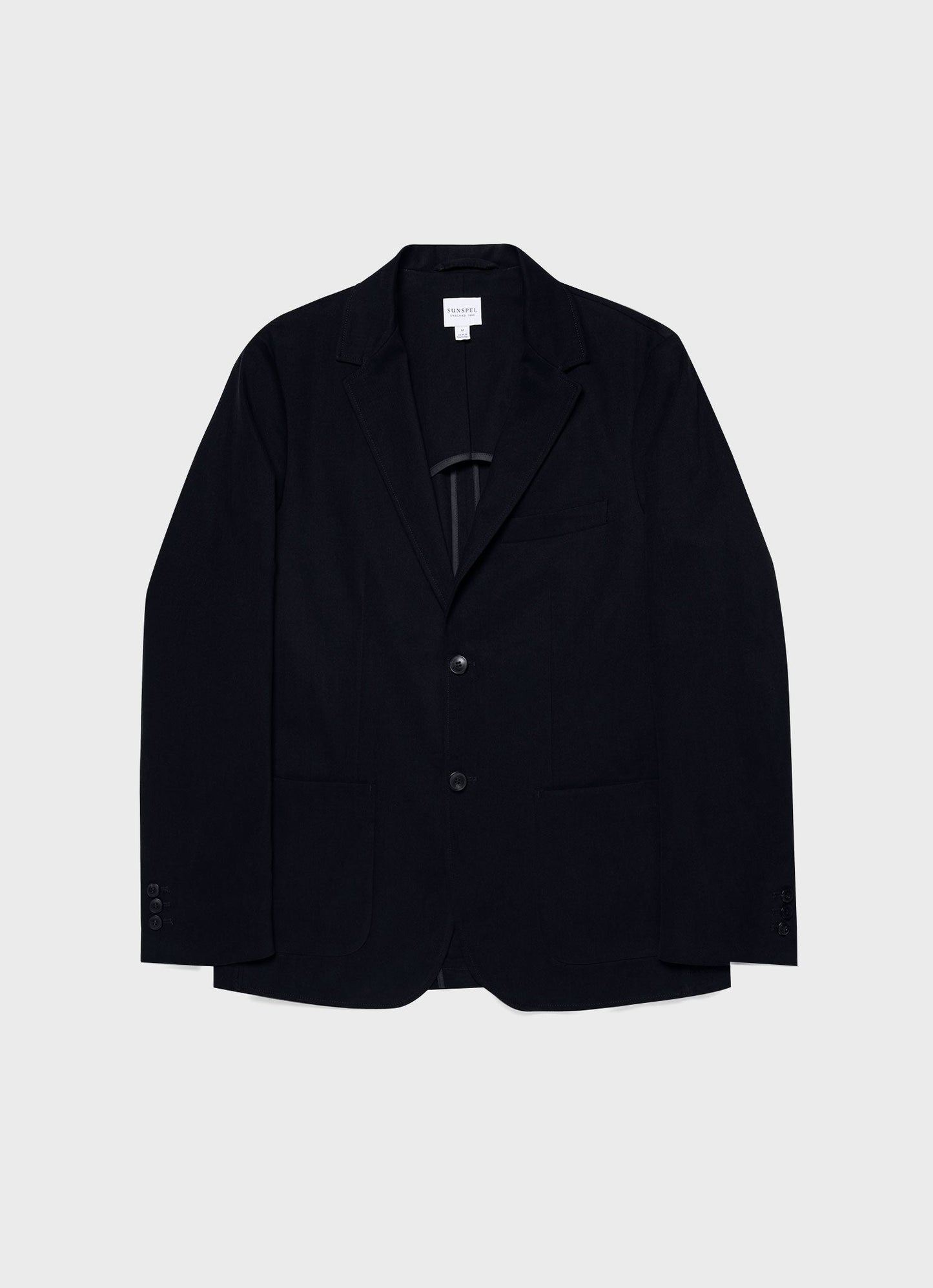 Mens Brushed Cotton Wool Blazer In Navy Mjac7135 Buaa