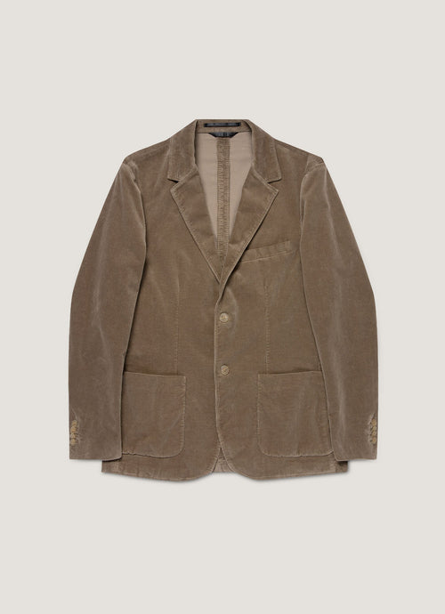 Mens Corduroy Blazer In Bark Mjac7179 Brgc