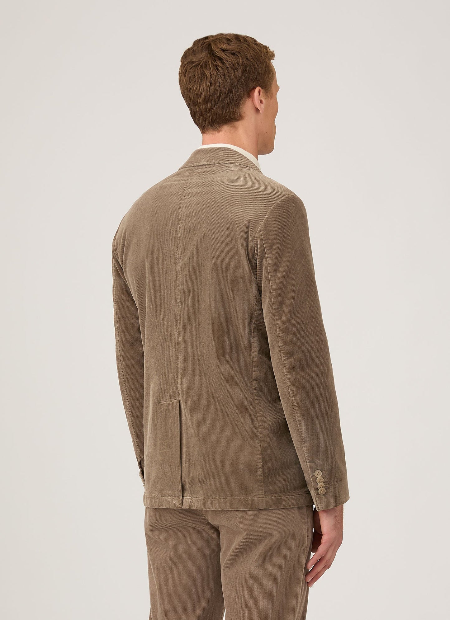 Mens Corduroy Blazer In Bark Mjac7179 Brgc