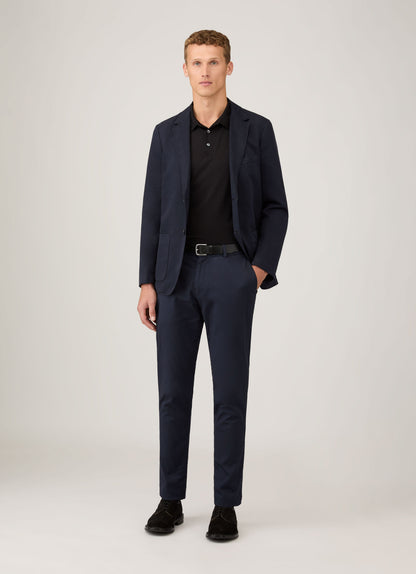 Mens Cotton Linen Unstructured Blazer In Navy Mjac7220 Buaa