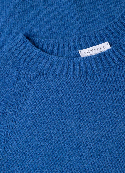 Mens Lambswool Crew Neck Jumper In Cobalt Mjum8066 Buwp