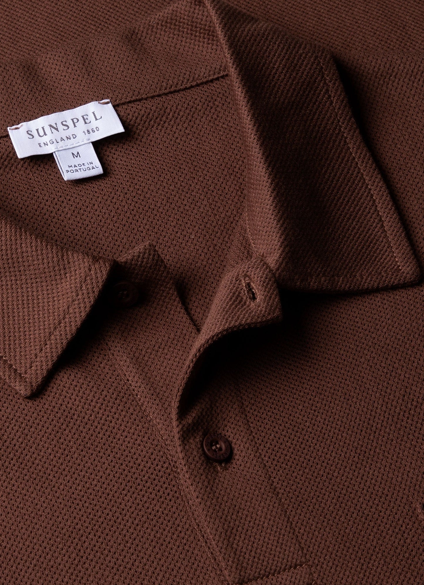 Mens Riviera Polo Shirt In Cocoa Brown Mpol1026 Brfn