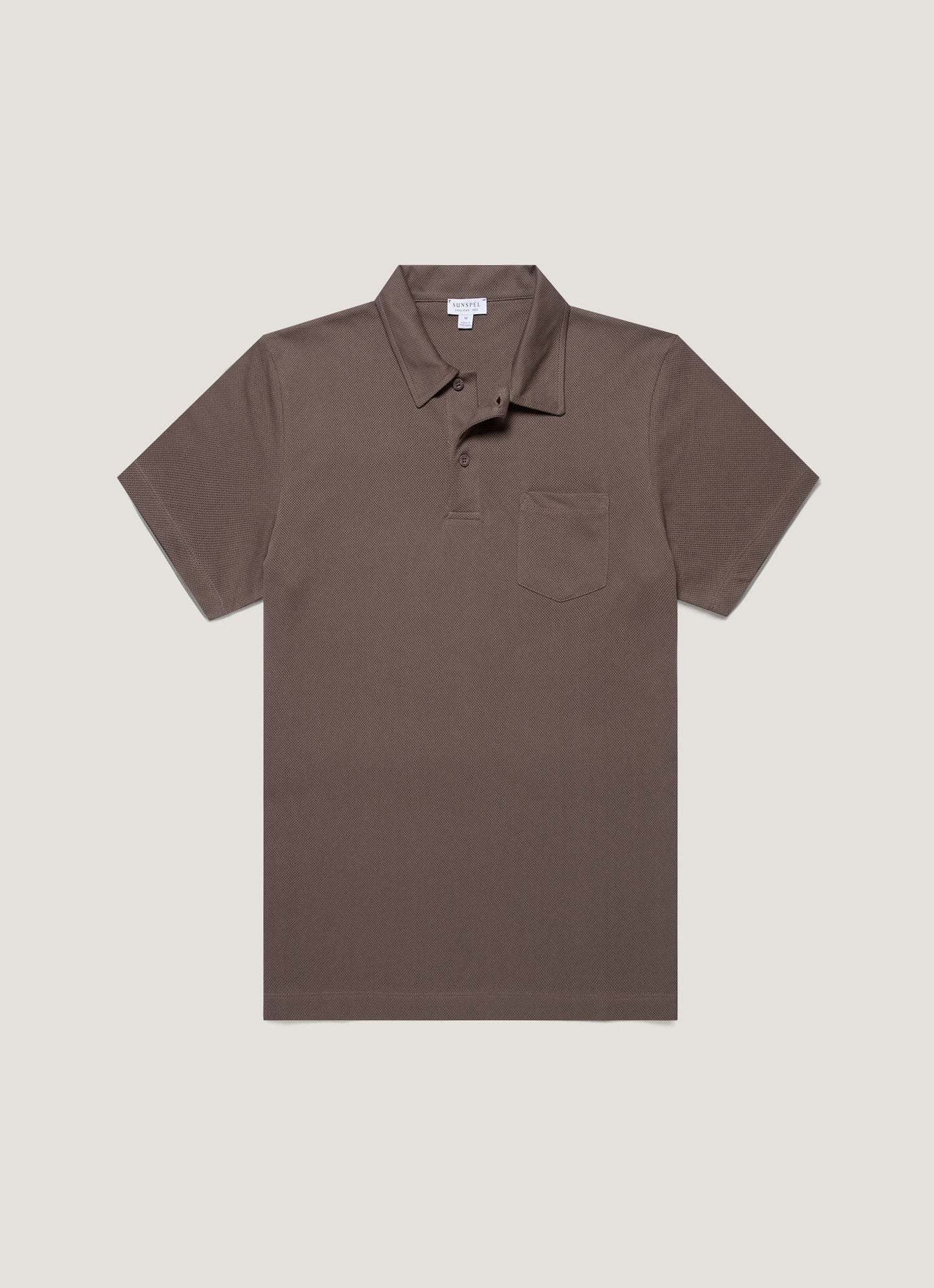 Mens Riviera Polo Shirt In Walnut Mpol1026 Brge