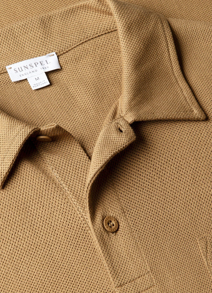 Mens Riviera Polo Shirt In Walnut Mpol1026 Brgo