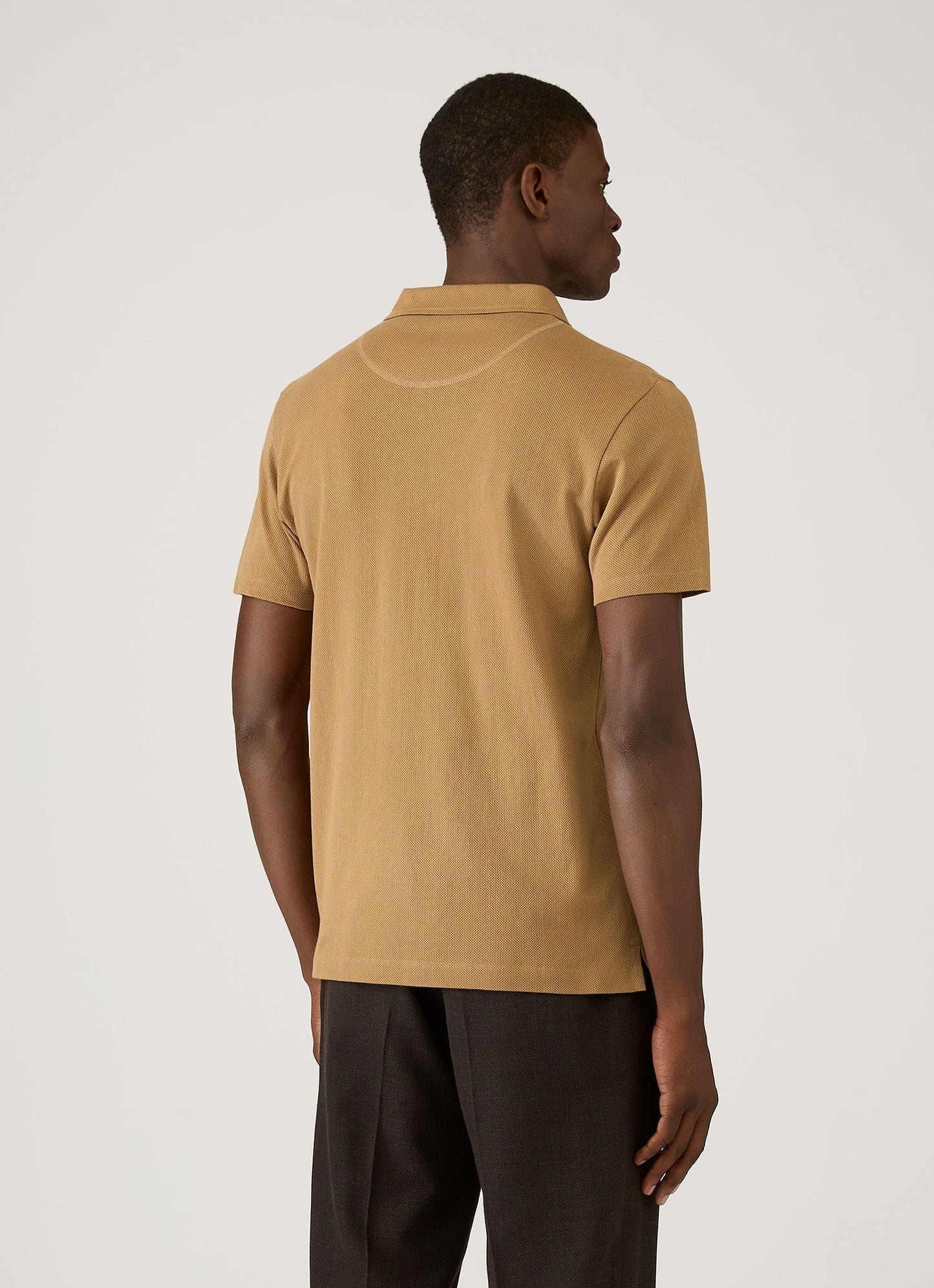 Mens Riviera Polo Shirt In Walnut Mpol1026 Brgo