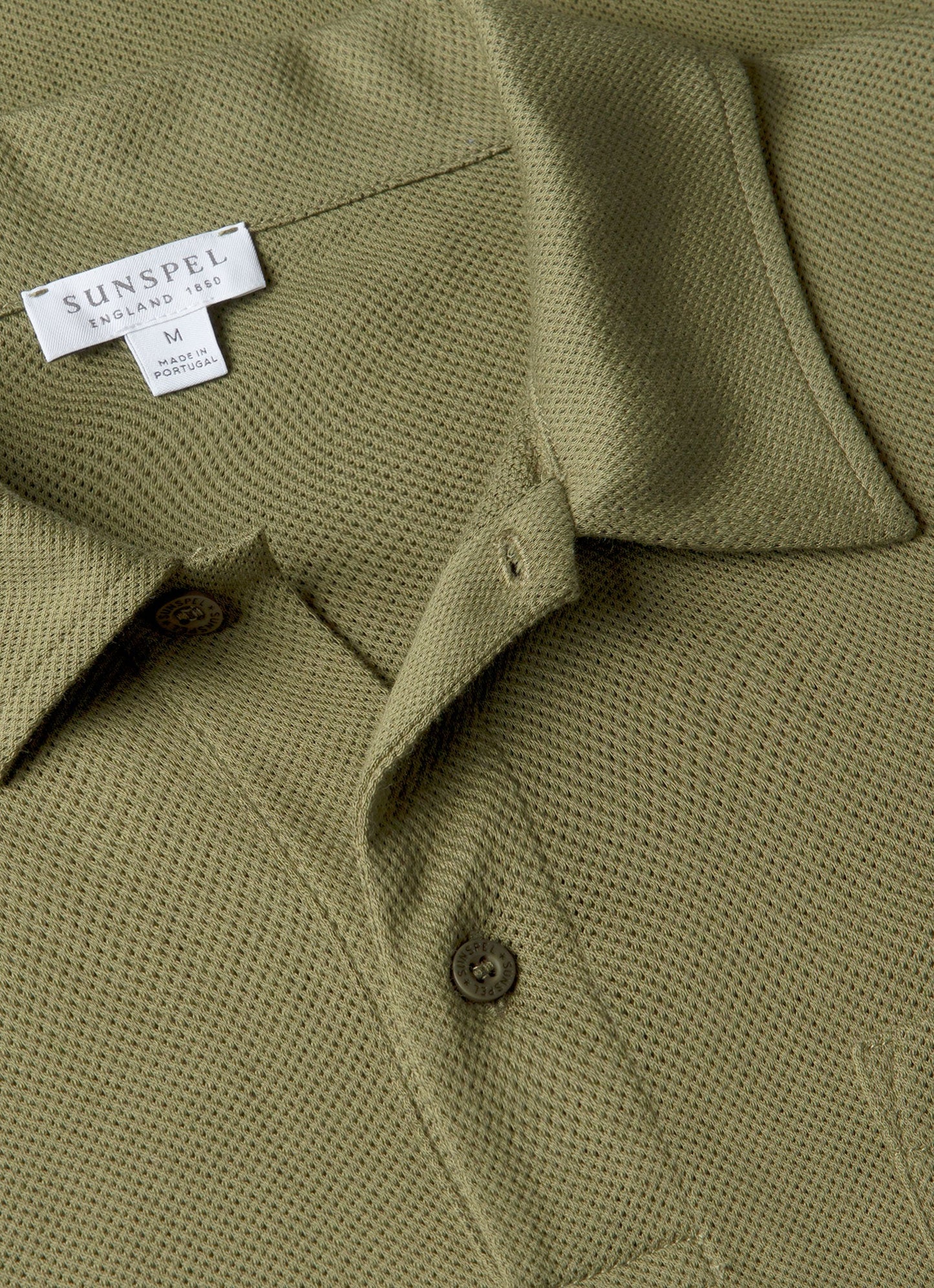 Mens Riviera Polo Shirt In Sea Moss Mpol1026 Gnim