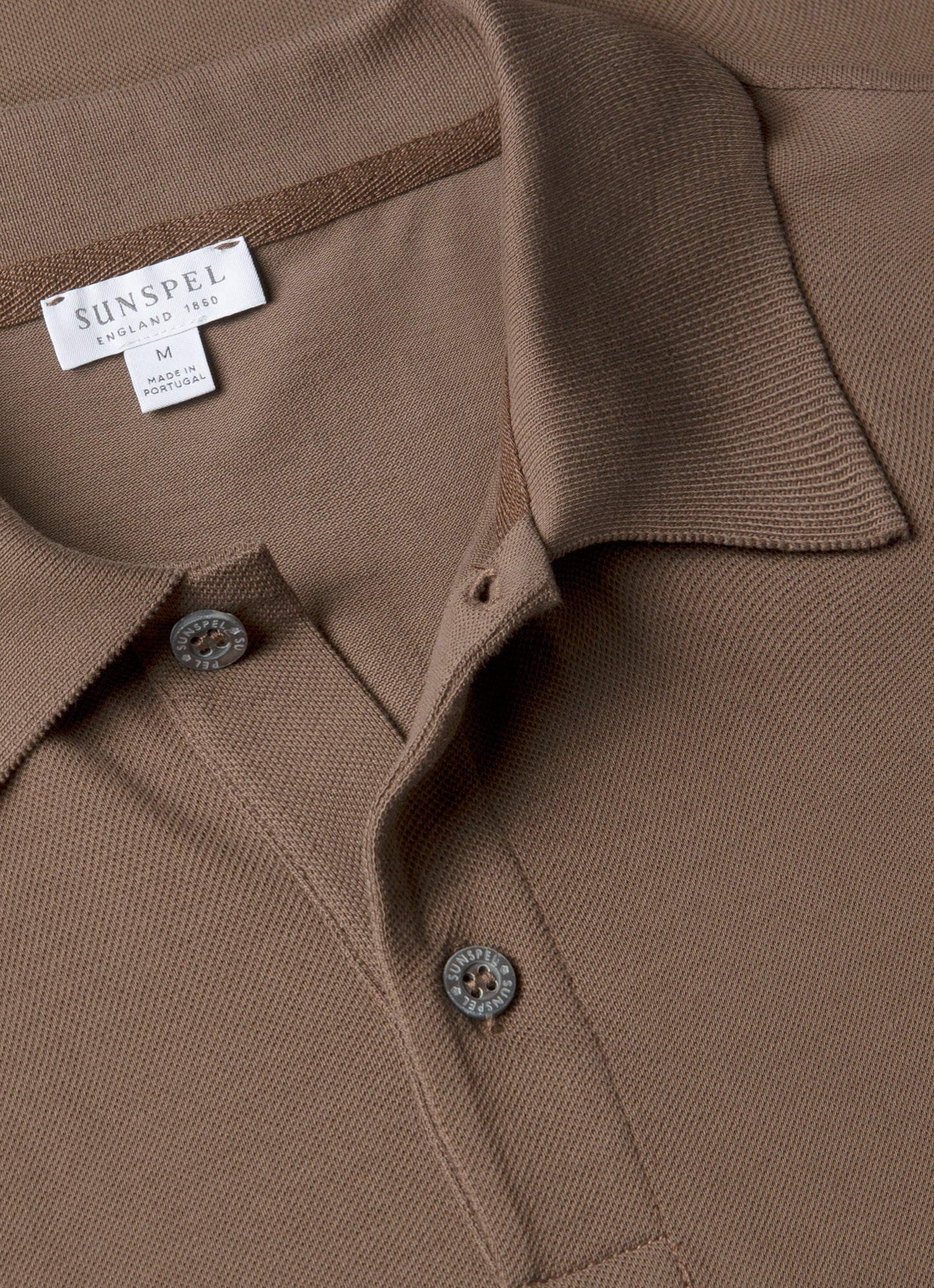 Mens Pique Polo Shirt In Bark Mpol1028 Brgc