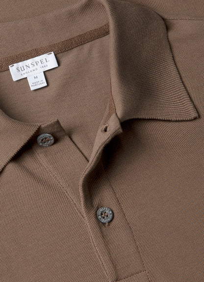 Mens Pique Polo Shirt In Bark Mpol1028 Brgc