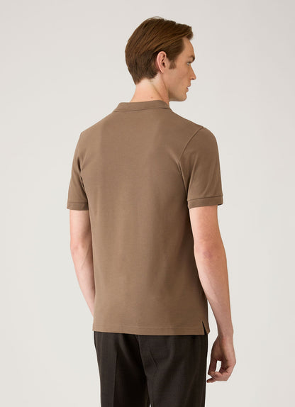 Mens Pique Polo Shirt In Dark Cedar Mpol1028 Brgr