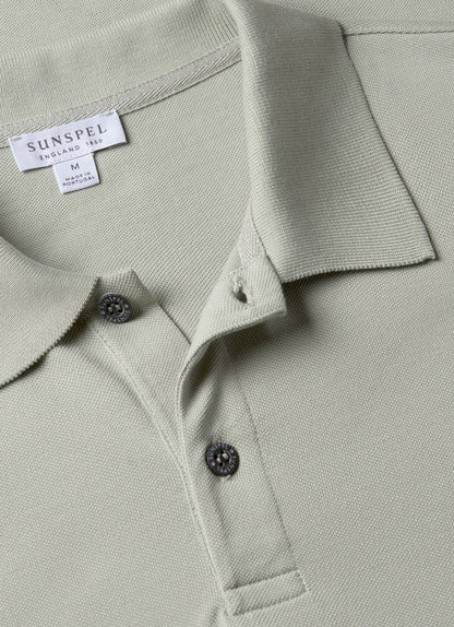 Mens Pique Polo Shirt In Pastel Green Mpol1028 Gnii