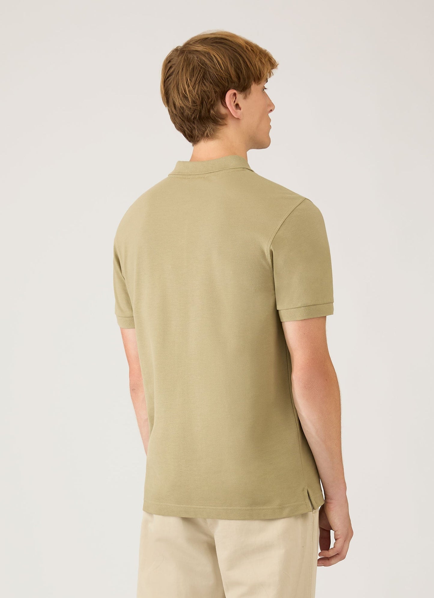 Mens Pique Polo Shirt In Pistachio Mpol1028 Gnix