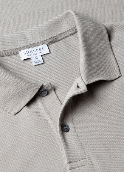 Mens Pique Polo Shirt In Mid Grey Mpol1028 Gyda