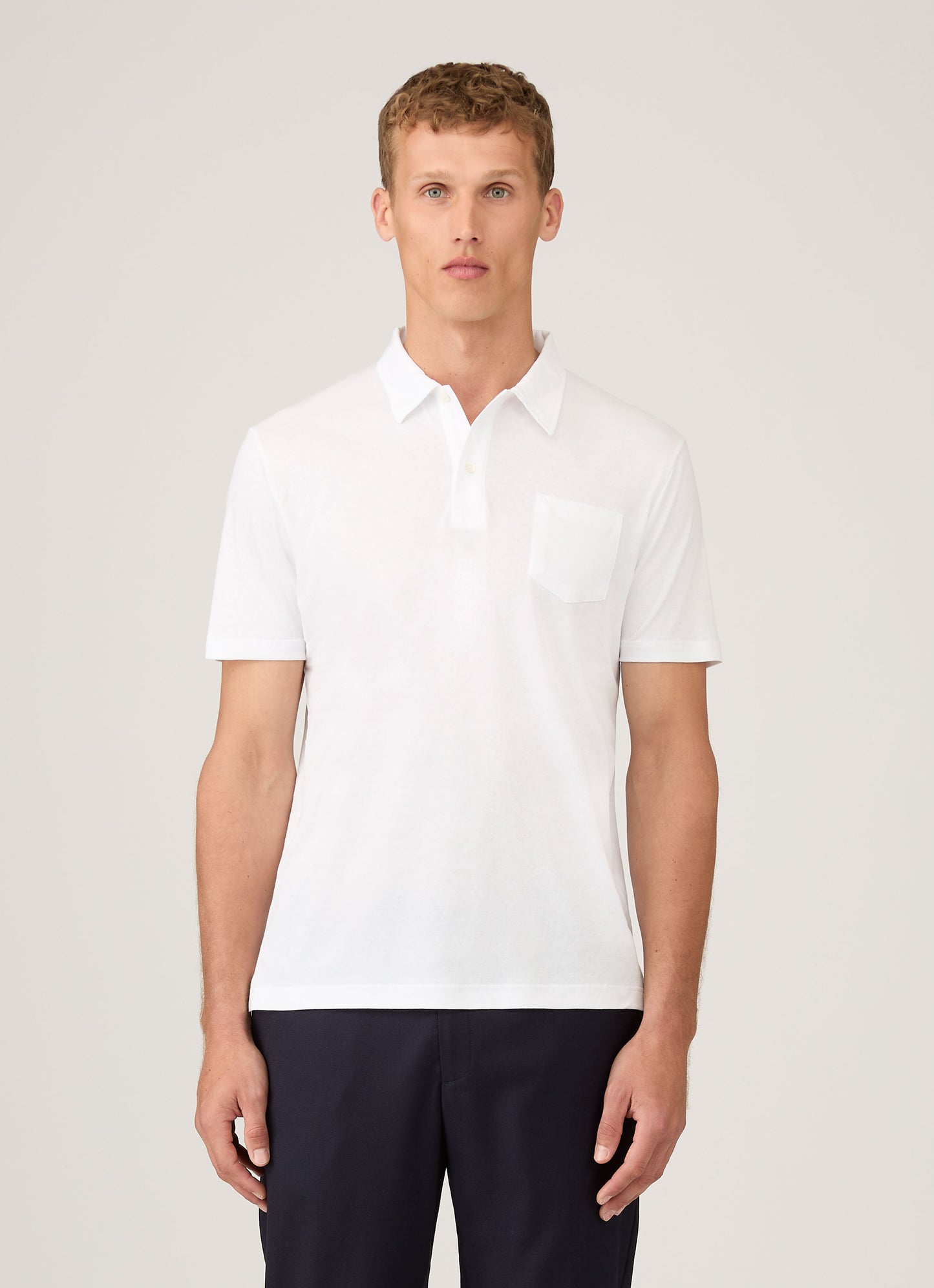 Men S Sea Island Cotton Riviera Polo Shirt In White