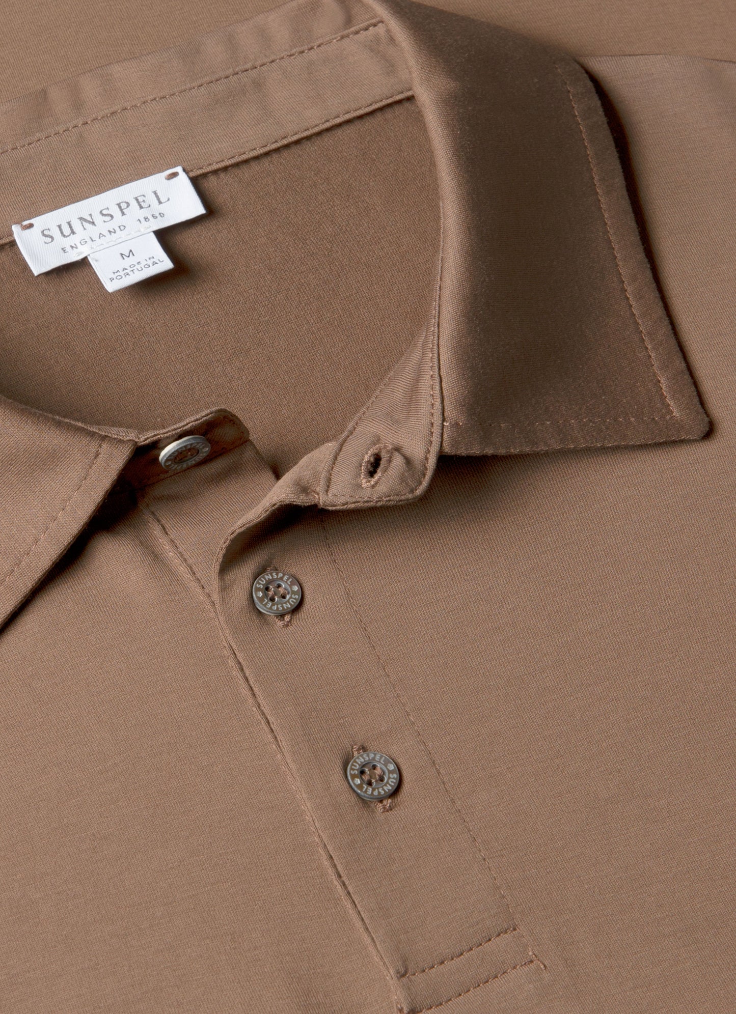 Mens Classic Jersey Polo Shirt In Bark Mpol1052 Brgc