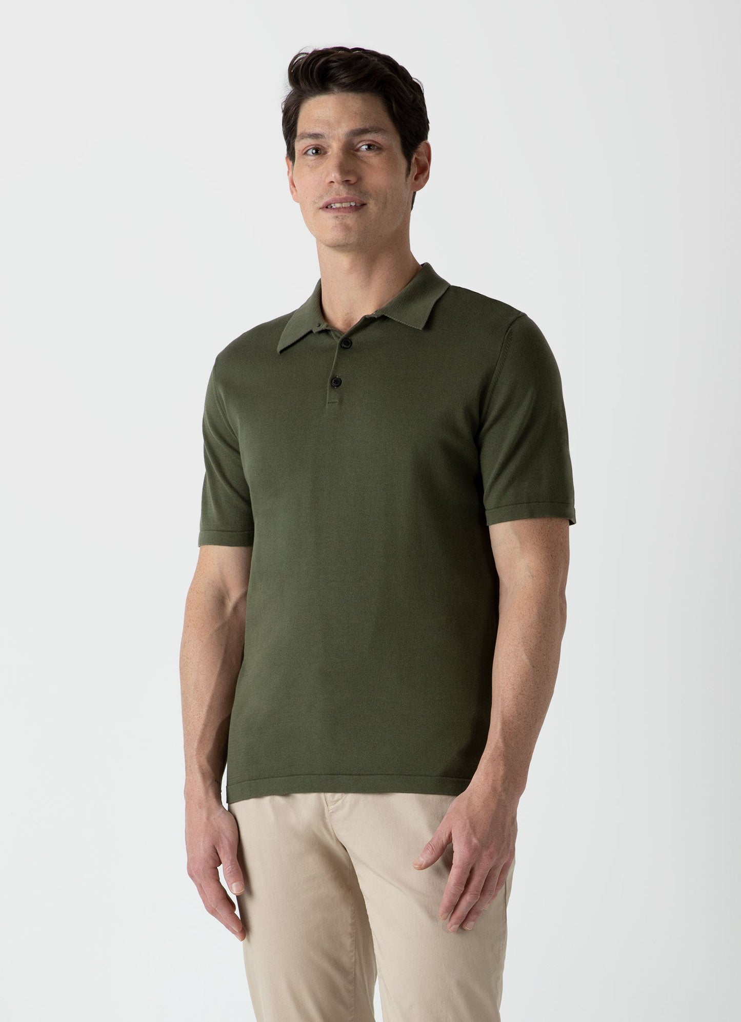 Mens Sea Island Cotton Polo Shirt In Hunter Green Mpol8090 Gngc