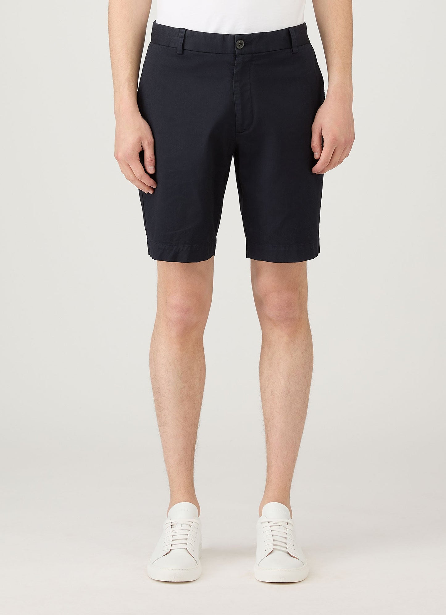 Mens Chino Shorts In Navy Mshr3517 Buaa