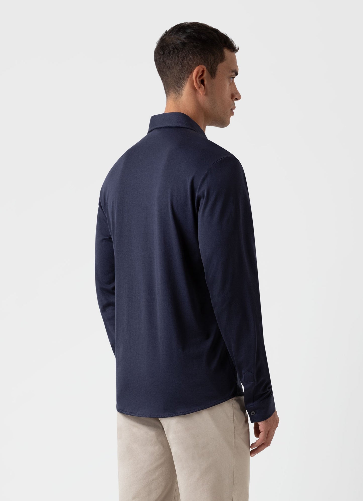 Ls Jersey Shirt In Navy