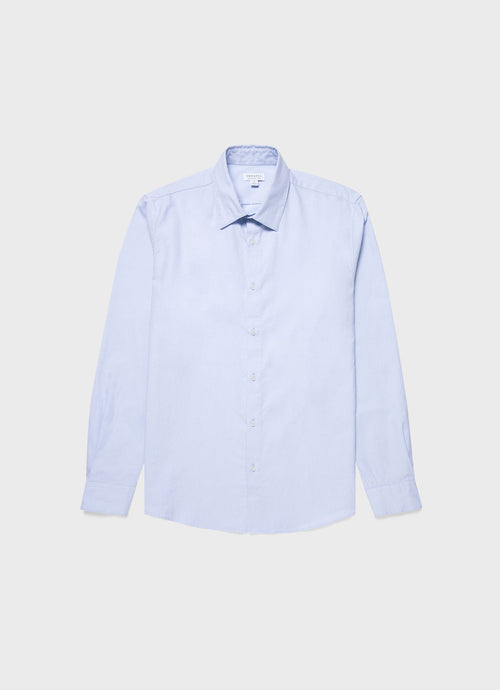 Men S Oxford Shirt In Light Blue Oxford Yarn Dyed Msht2057 Bued