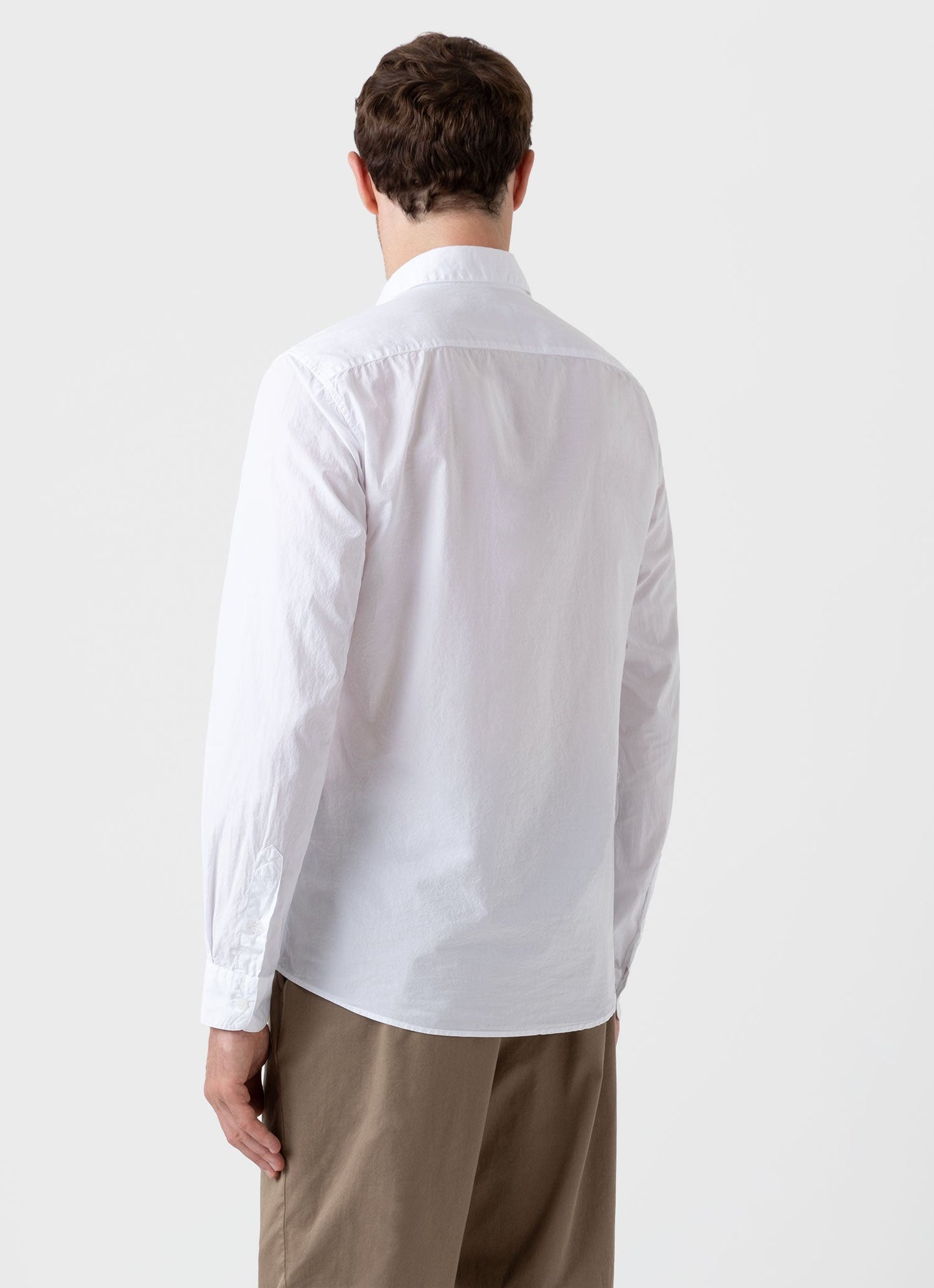 Men S Lightweight Poplin Shirt In White Msht2059 Whaa
