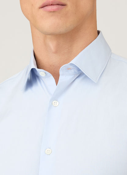 Mens Sea Island Cotton Shirt In Light Blue Msht2122 Bugz