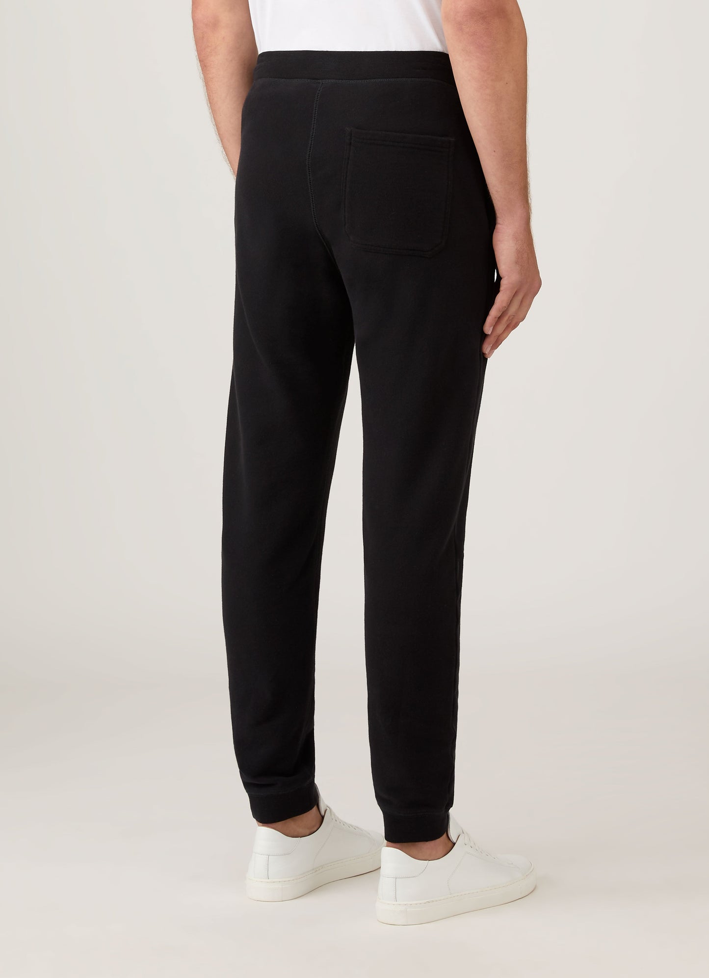 Mens Cotton Loopback Track Pant Black Mtrs1518